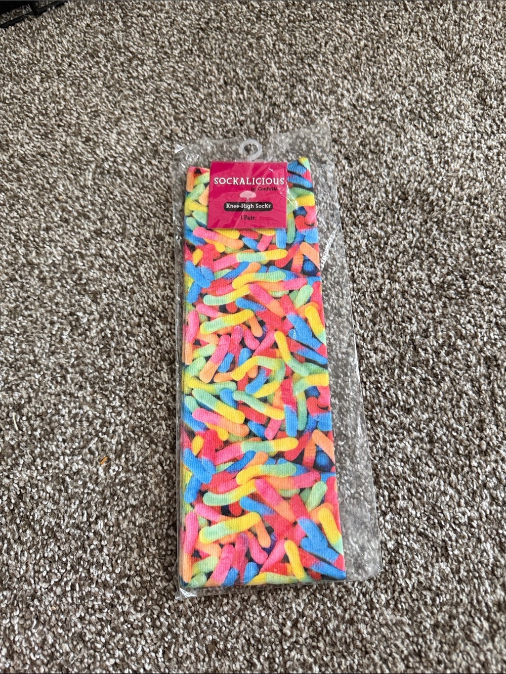 Kids Multicolor Knee-High Socks NEW